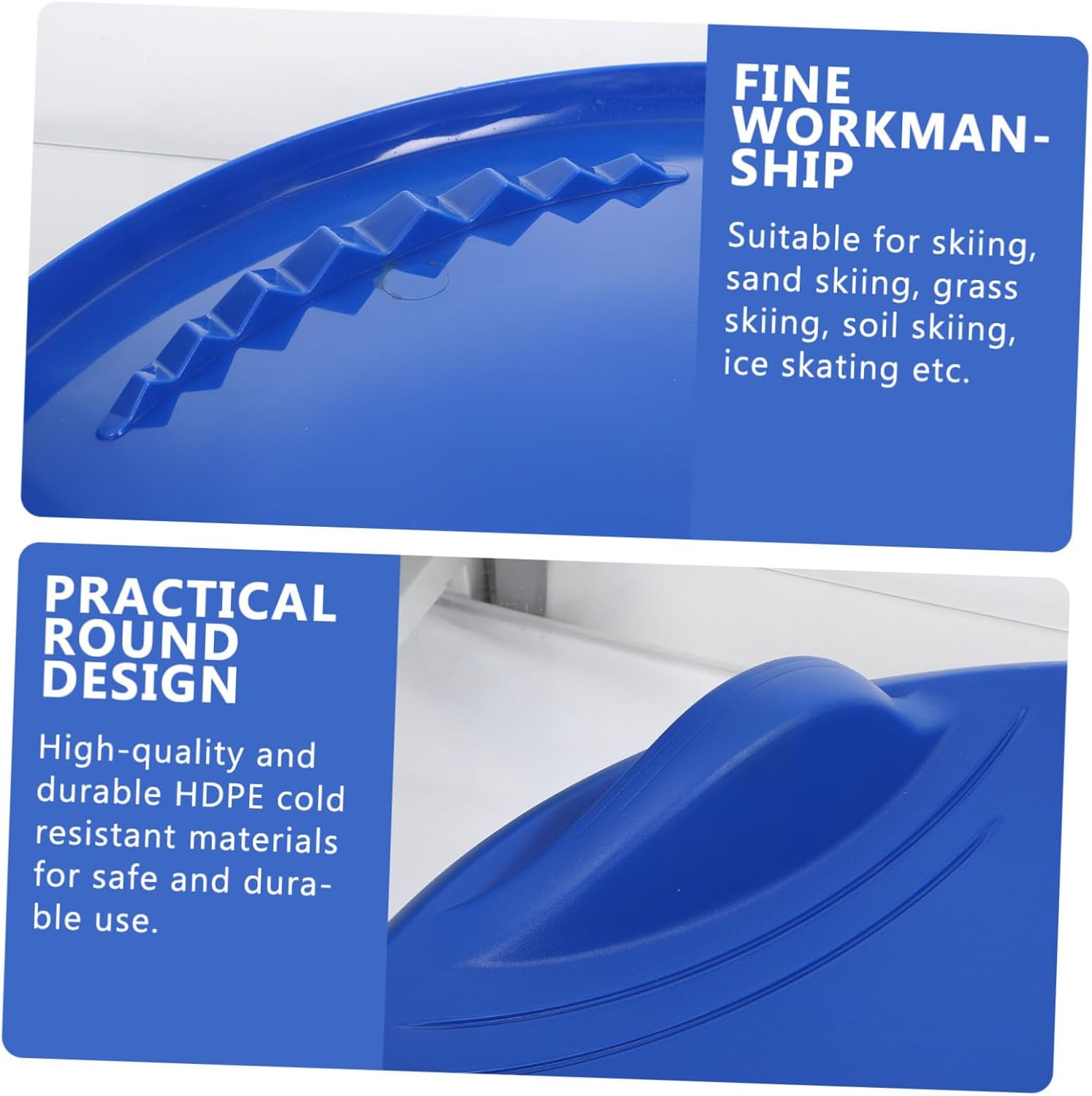 POPETPOP 1pc Portable Grass Flying Disc Ski Slider Pad for Boys and Girls Adults Lightweight Thicken Slider Easy to Clean Toy for Skiing and Ice Skating