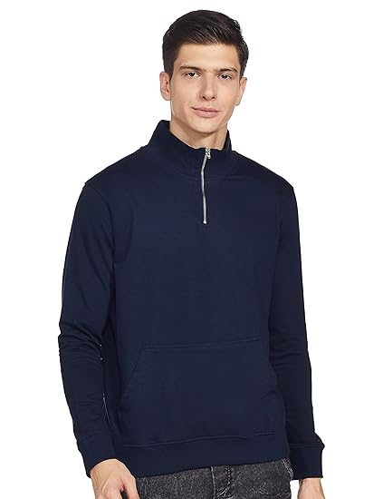 Men's Cotton High Neck Sweatshirt