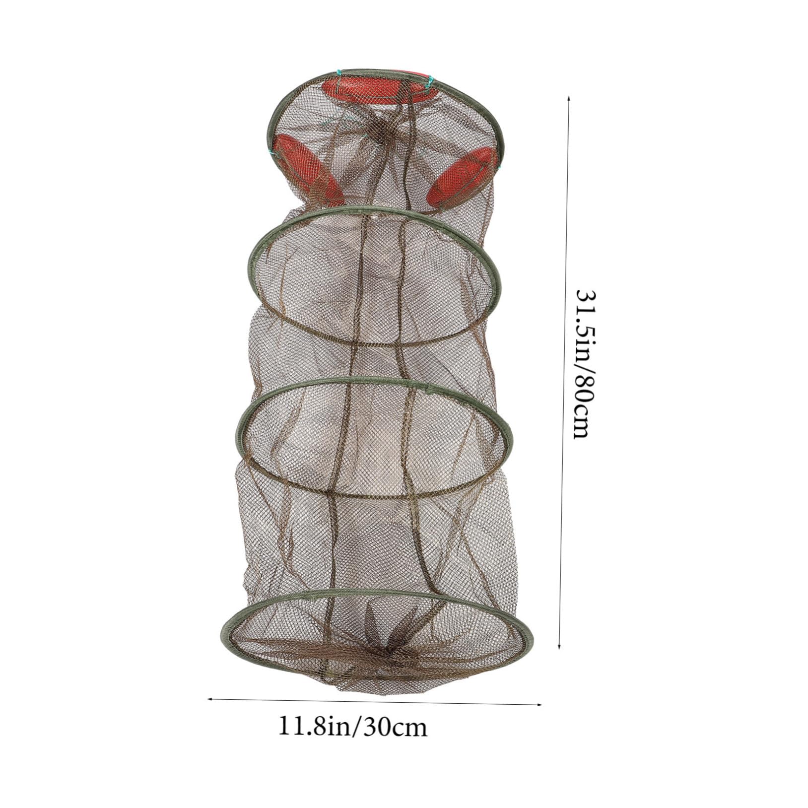 HONMEET Thickened Fishing Net Portable Collapsible Mesh Basket for Fish Locating Durable for Catching Fish Shrimp and Bait