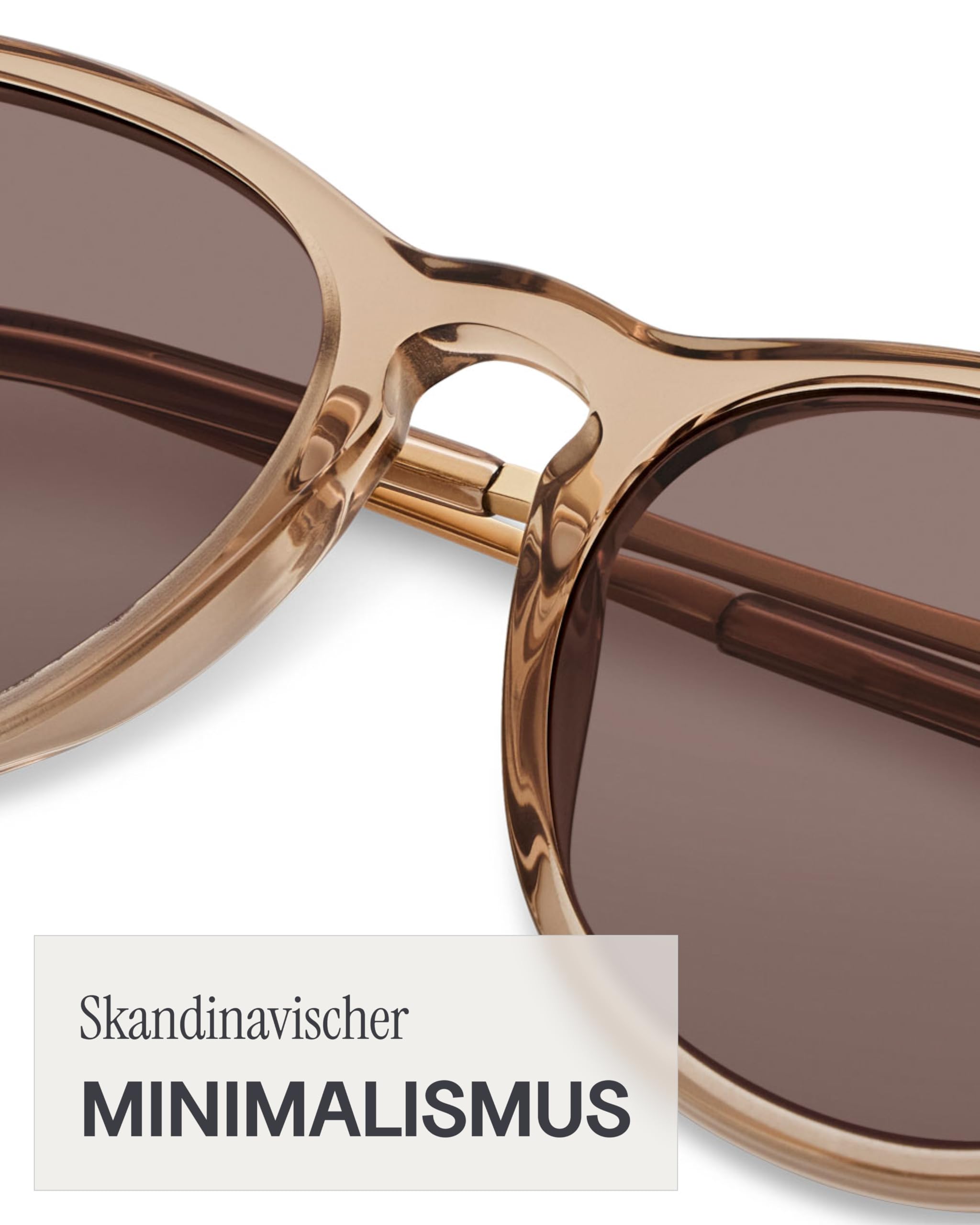 Kapten & Son Sonnenbrille Rome | Sonnenbrille Damen Schmal mit Sonnen- und UV-Schutz | Für schmale bis mittlere Kopfgrößen | Stylische, runde Gläserform | Goldene Akzente | hochwertige Materialien