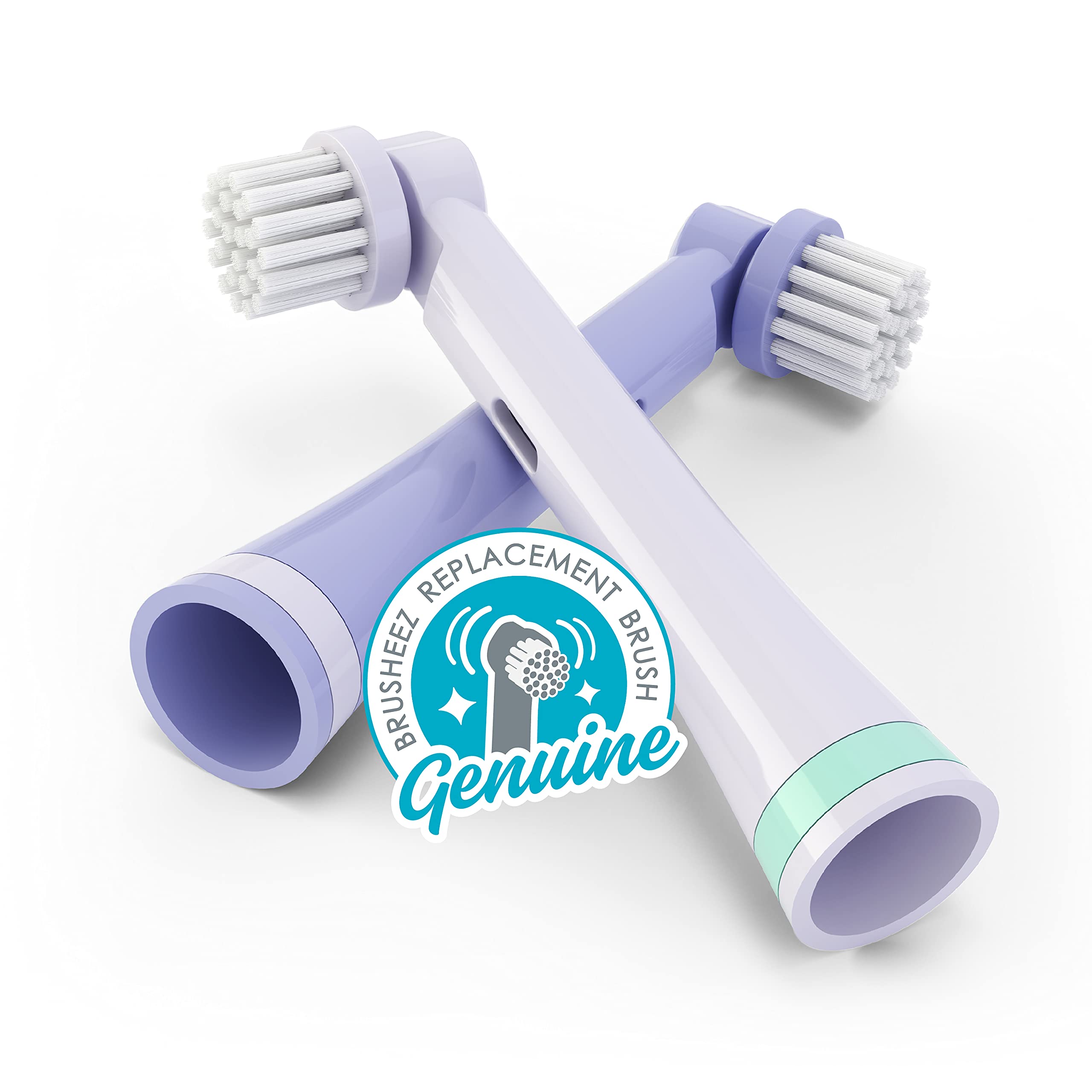 BrusheezElectronic Toothbrush Replacement Brush Heads 2 Pack (Luna The Llama)