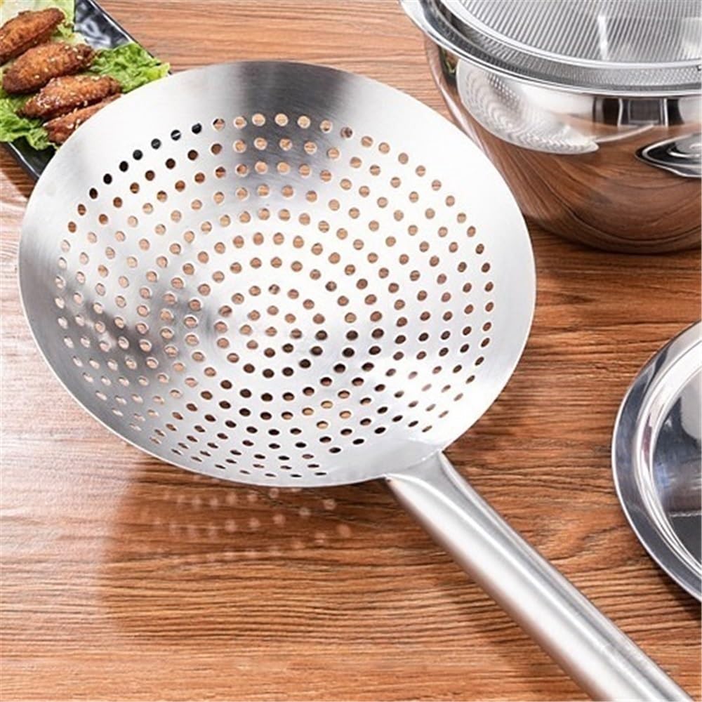 Cestello per friggere in acciaio inox, grande setaccio per patatine fritte, utensili da cucina durevoli, per snack perfettamente croccanti (piccolo)