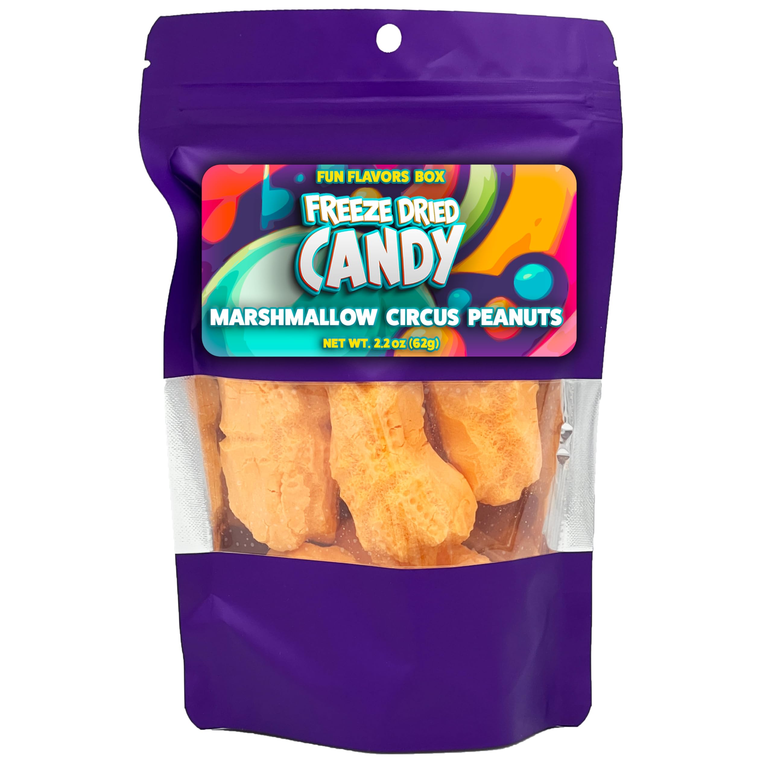 Freeze Dried Candy Marshmallow Circus Peanuts Variety Pack - Crunchy Treats - Space Theme Party Favor Unique Gift, 2.2 oz