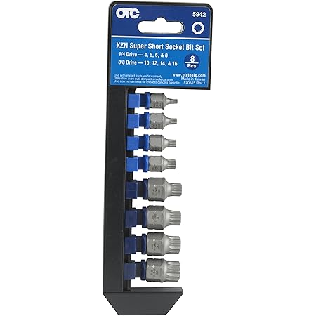 OTC 5942 8-Piece XZN 'Super Short' Socket Bit Set
