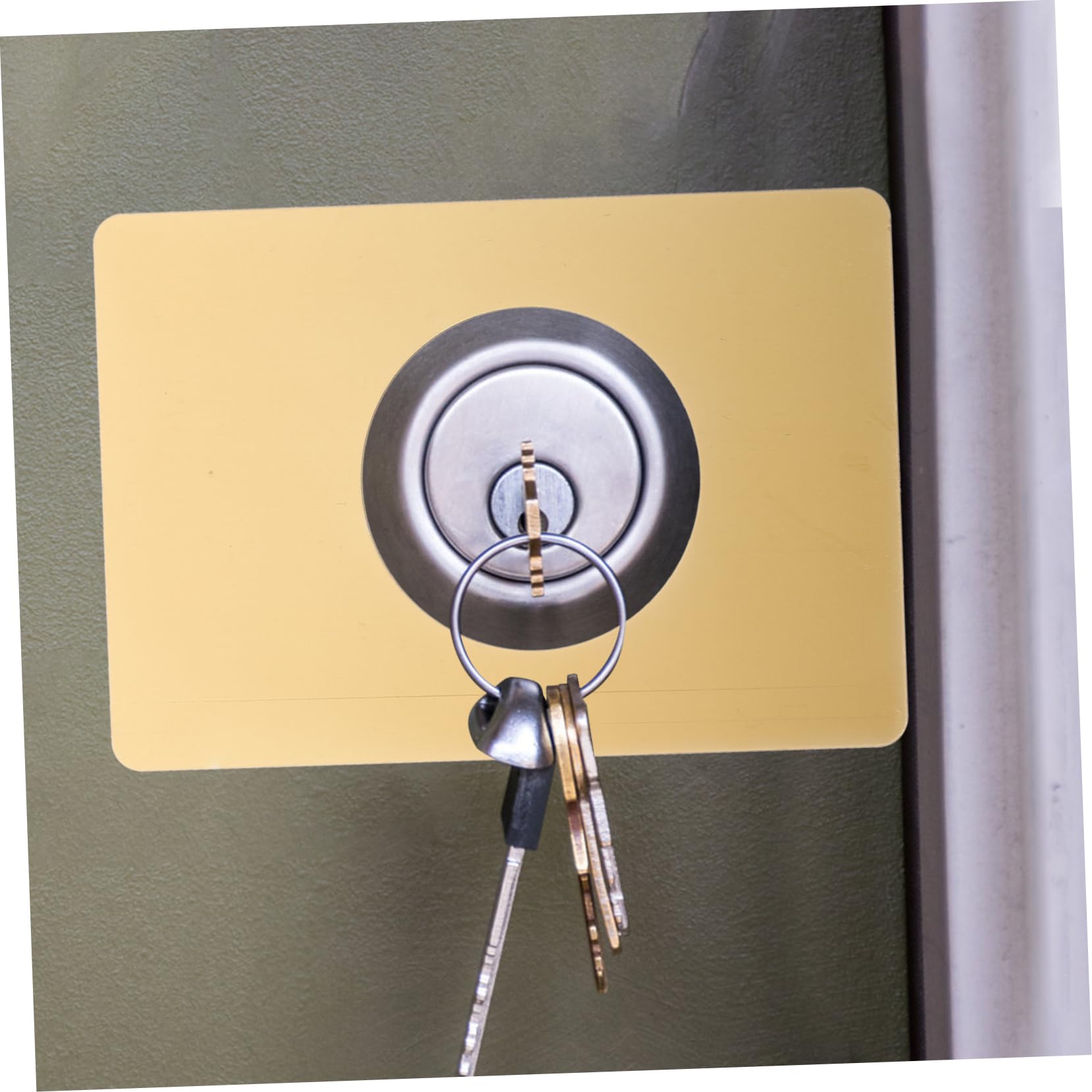 DOITOOL Piastra 2 di Acciaio Serratura Porta Riparazione per e in Inossidabile da Oro Pezzi Resistente Facile Installare per Porte Interne ed Esterne