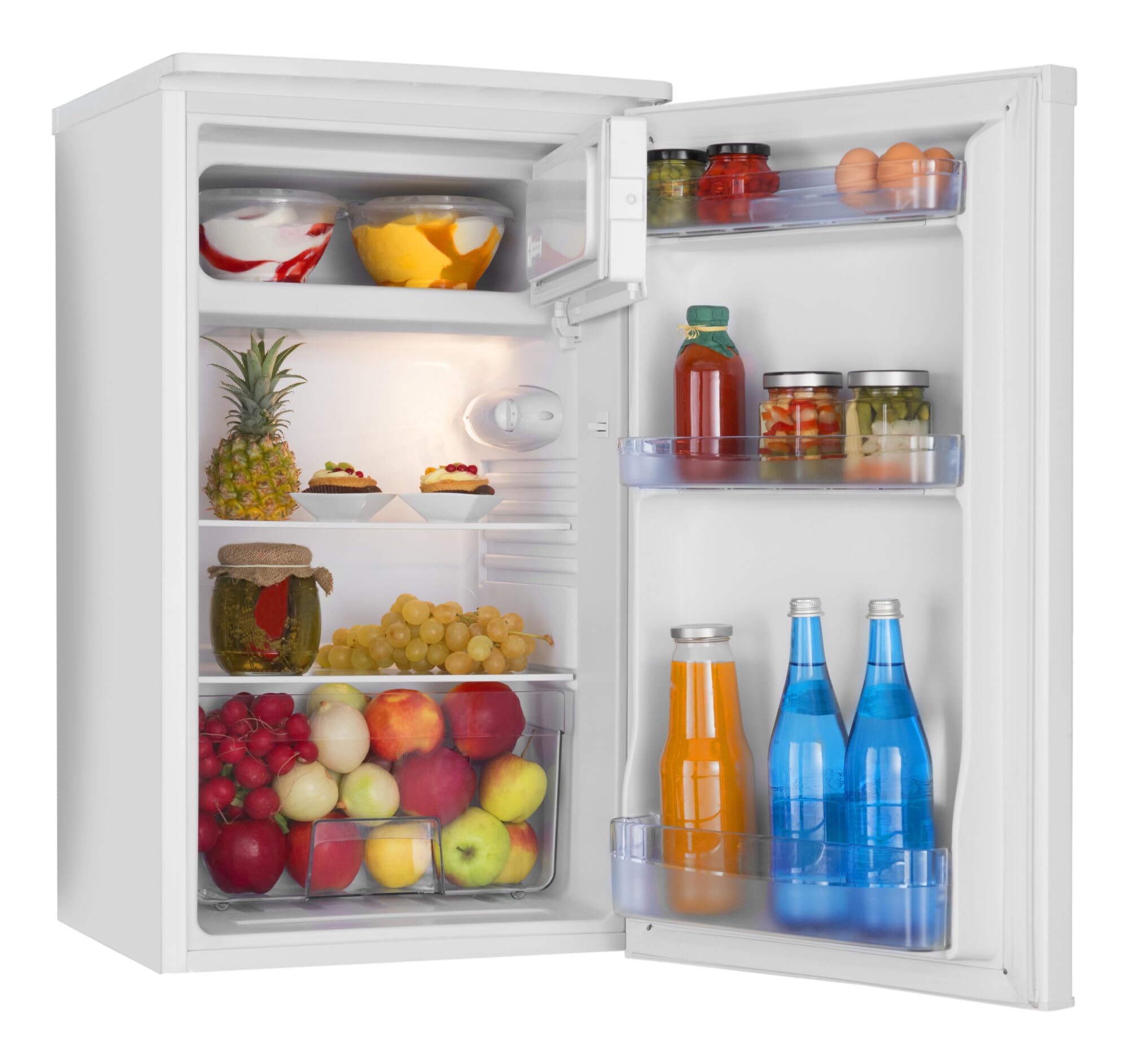 Amica Kühlschrank mit Gefrierfach 83 L 84 x 48 x 49,5 cm KS 361 155 W