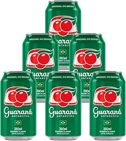 Refrigerante Guaraná Antarctica Lata 350ml 6 Unidades
