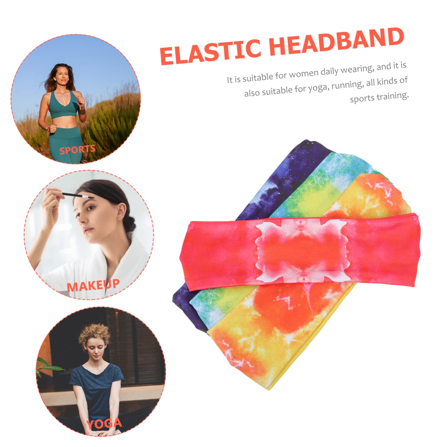 VALICLUD 12piezas Diadema Elástica para Fitness y Yoga Absorbente De Sudor para Correr y Entrenamiento Unisex Incluye y Diseño y Transpirable