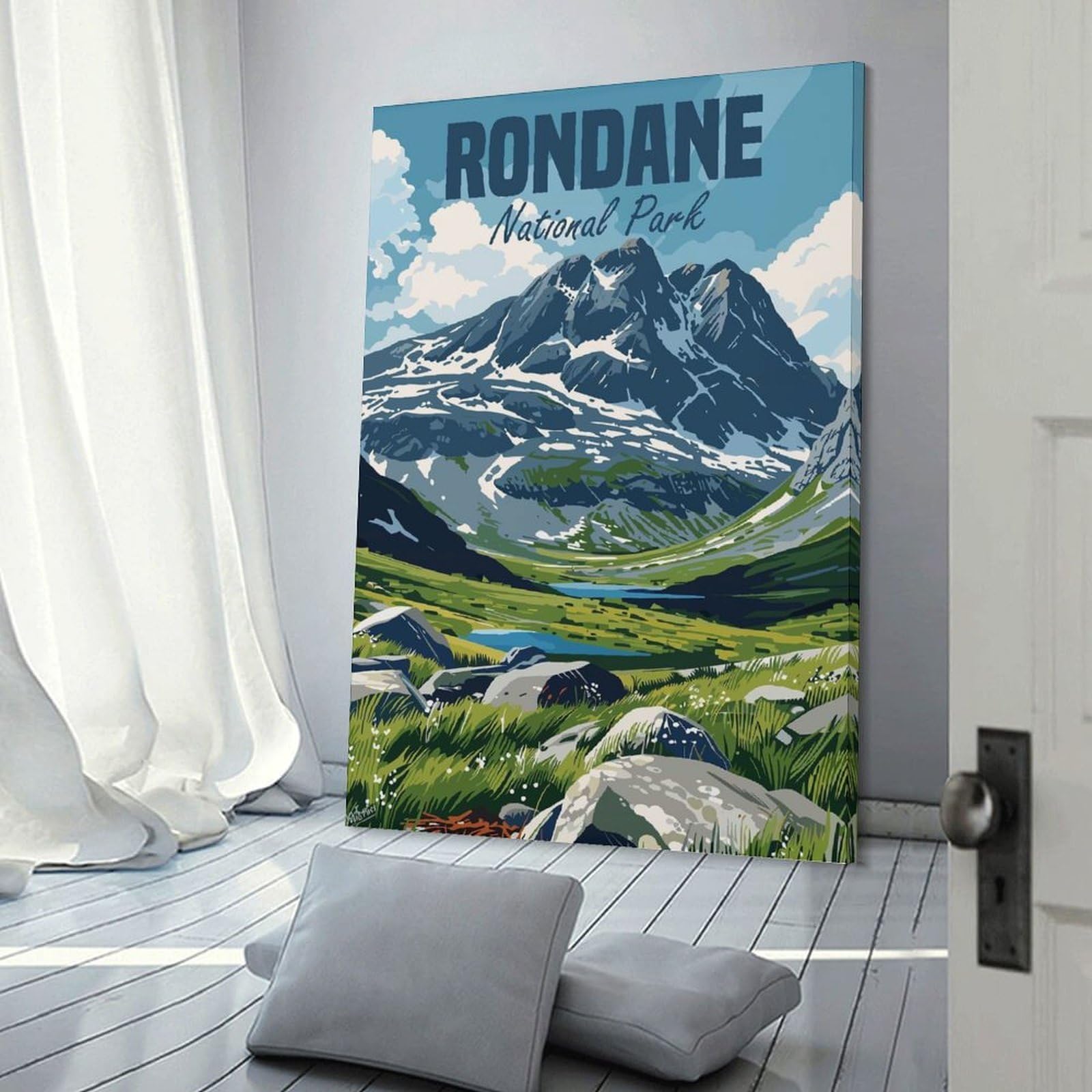 Junmoney Decorative Wall Artwork Rondane National Park, 16x24inch(40x60cm), for Living Room, Bedroom Or Apartment Walls, Decorative Artwork for Empty Walls