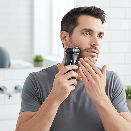Miniatura 2 de Maquinilla de afeitar recargable, recortadora de aseo inalámbrica, afeitadora de 2.36 pulgadas con construcción impermeable, herramienta de cuchilla
