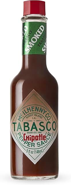 TABASCO Brand Chipotle Pepper Hot Sauce, Medium Heat, Glass Bottle, Smok...