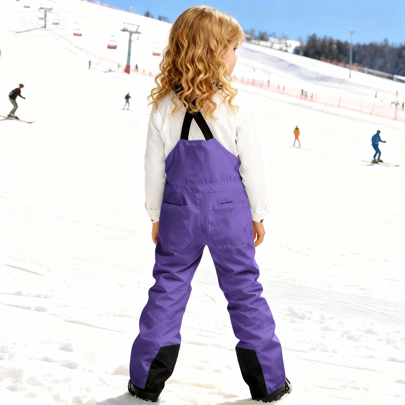 Pantalones de nieve para niños y niñas, impermeables, aislantes del calor, para invierno, al aire libre, esquí, snowboard, mono, pantalones de esquí, pantalones de esquí, pantalones de nieve