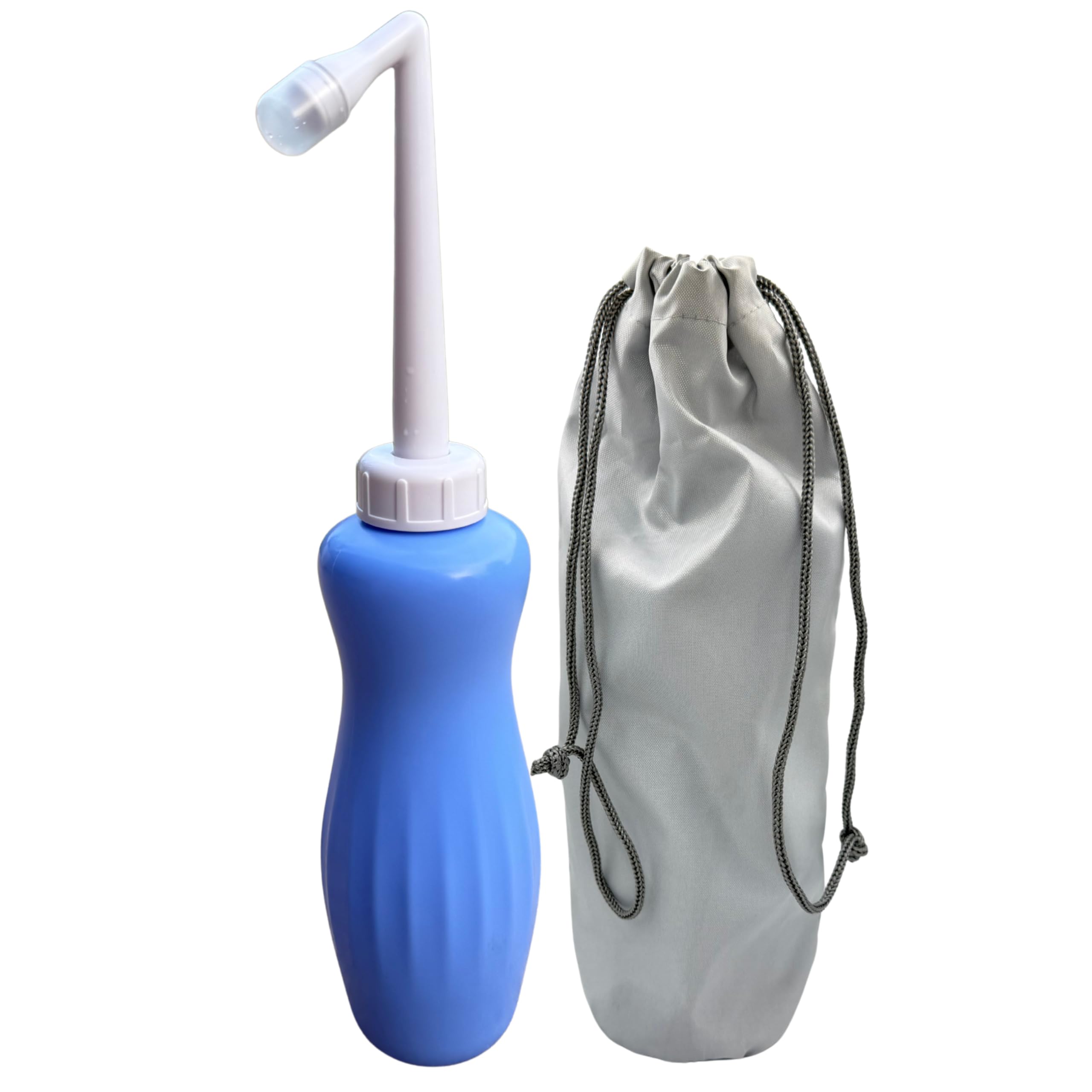 Upgraded Portable Bidet Bottle 16 9oz 500ml with Carry Bag Handheld Travel Bidet Peri Bottle with Retractable Nozzle