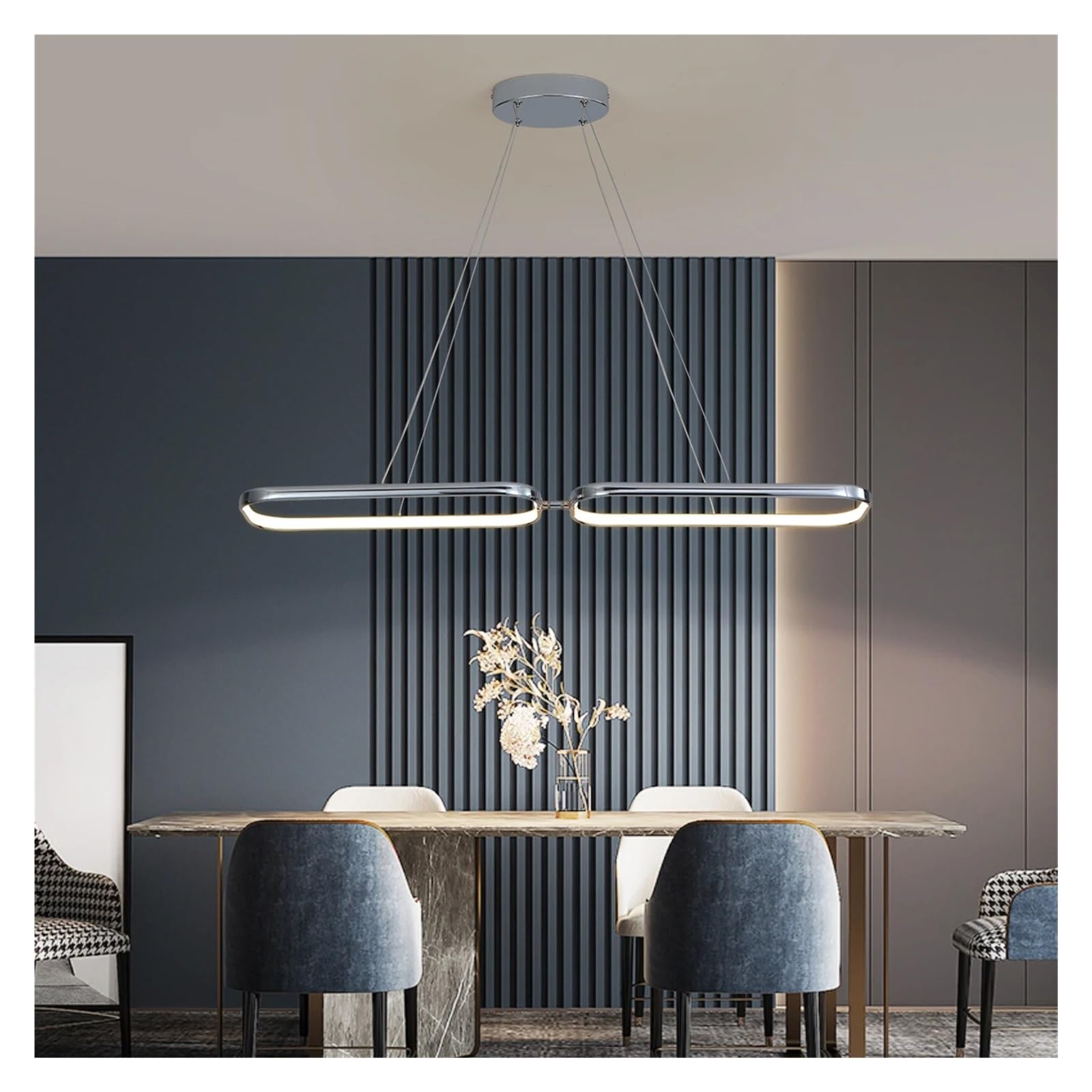 Suspension LED moderne haute luminosité pour îlot de cuisine et grand séjour