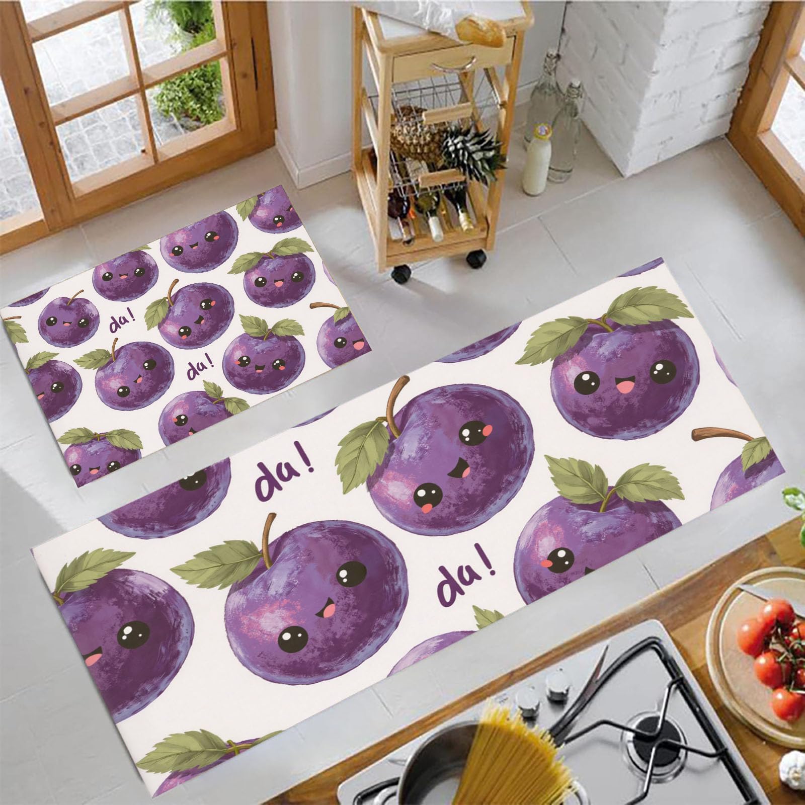 Alfombrillas de cocina antideslizantes para evitar resbalones en suelos húmedos lavables