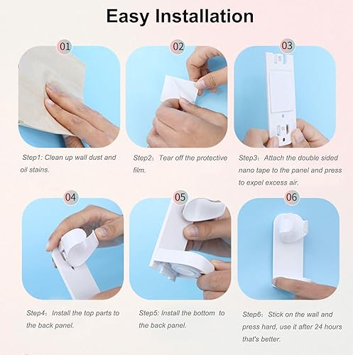 Miniatura 3 de Portacepillos de dientes eléctricos para baño, organizador de cepillos de dientes eléctricos, almacenamiento de cepillos de dientes para baño,