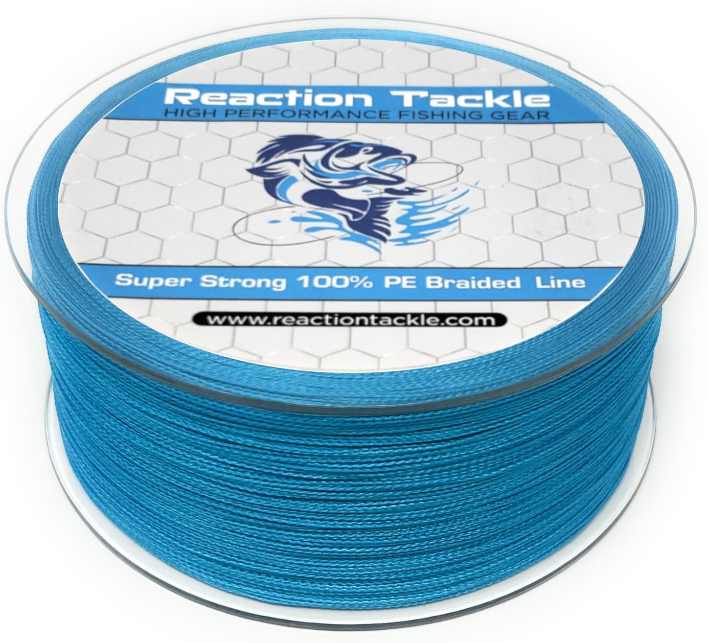 Reaction TackleBraided Fishing Line - Pro Grade Power Performance for Saltwater or Freshwater - Coloured Diamond Braid for Extra Visibility