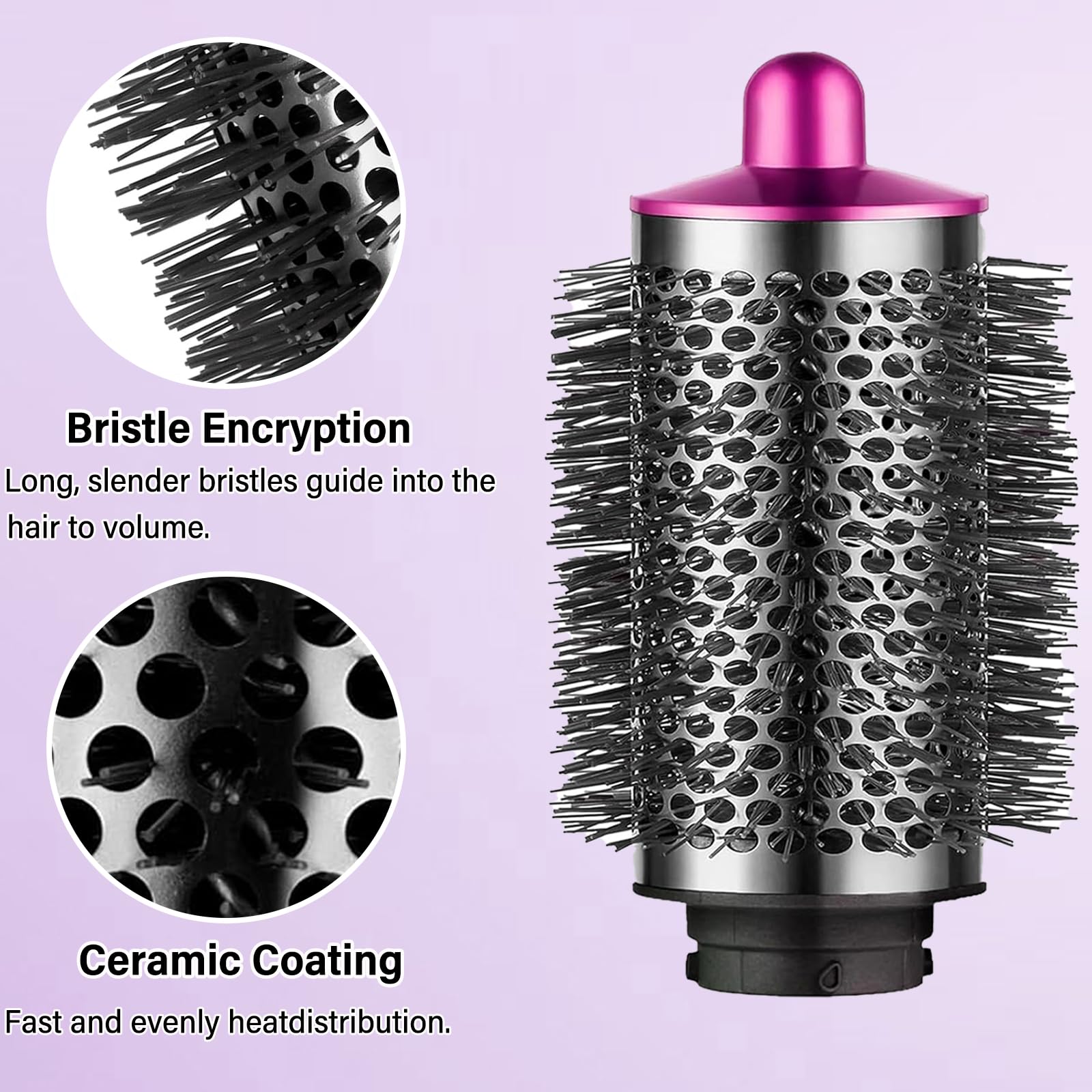 Spazzola volumizzante rotonda per Dyson Airwrap Styler per asciugacapelli Dyson con adattatore