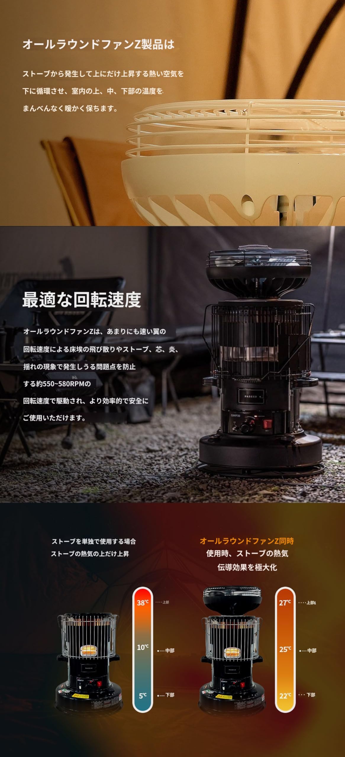 オールラウンドポータブルファン ブラック Amazon.co.jp: ALL ROUND FAN Z オールラウンドファンZ (BLACK) 静音
