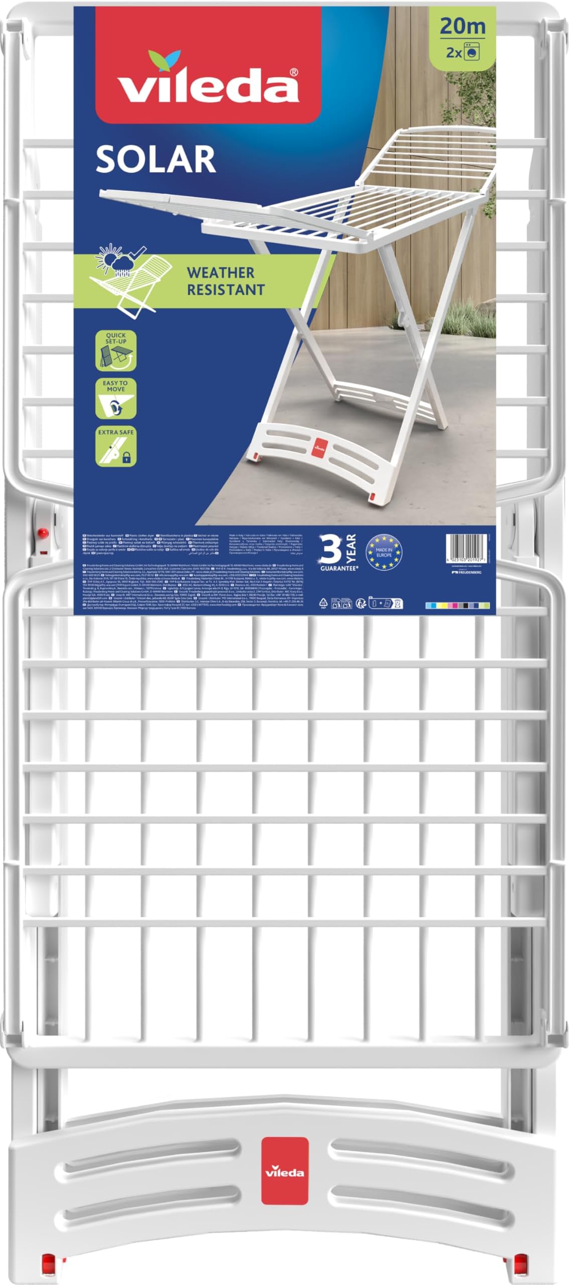 Vileda Solar Plastic Clothes Airer