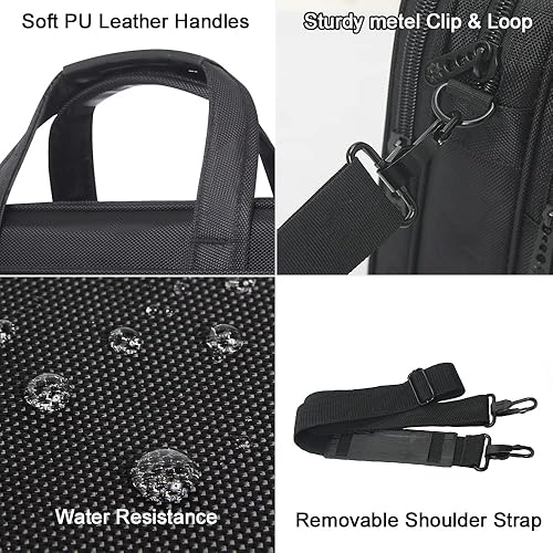 Miniatura 8 de Maletines grandes para hombres bolsa de lona de 15.6 pulgadas 17 pulgadas 19 pulgadas portátil caso trabajo bolsas oficina mensajero