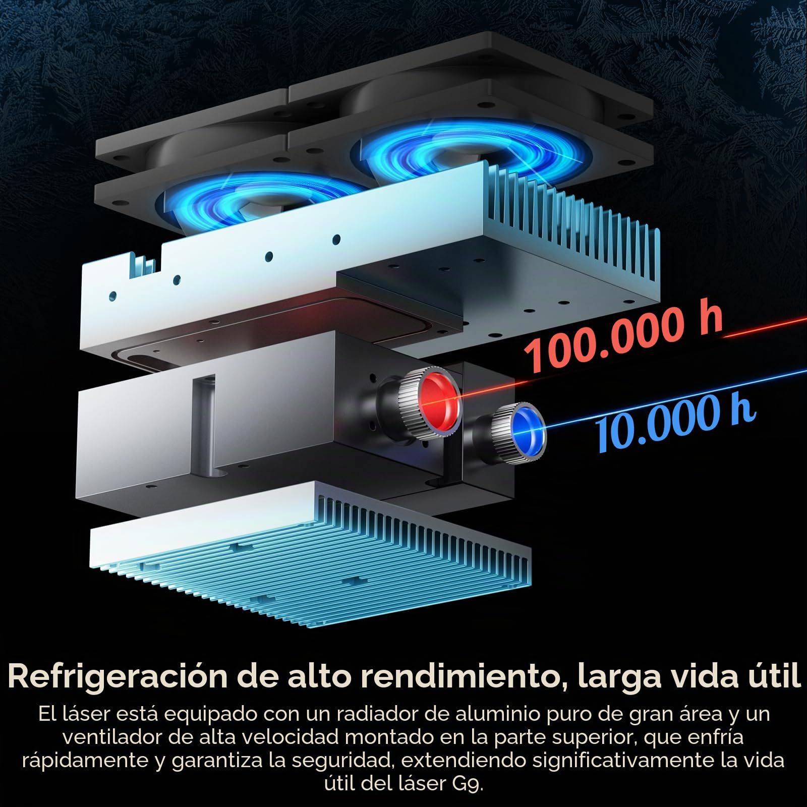 SCULPFUN G9 Máquina de grabado láser portátil 2 en 1 con láser IR y diodo, salida láser dual, grabador láser de alta precisión y alta velocidad, máquina de grabado para madera, joyería y metal