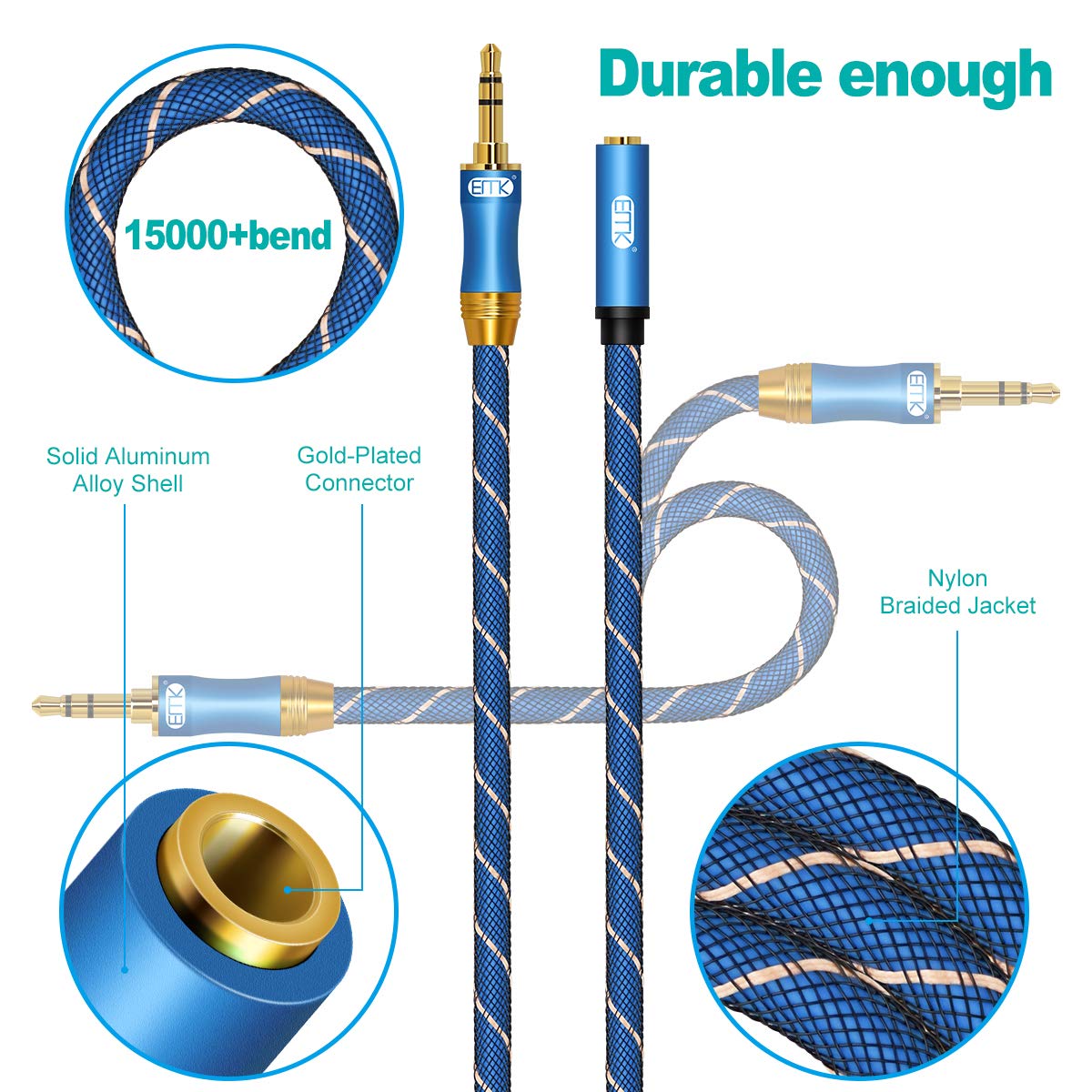 Prolunga Audio Con Controllo Volume - Jack 3,5 Mm, 1 Metro - Foto 8