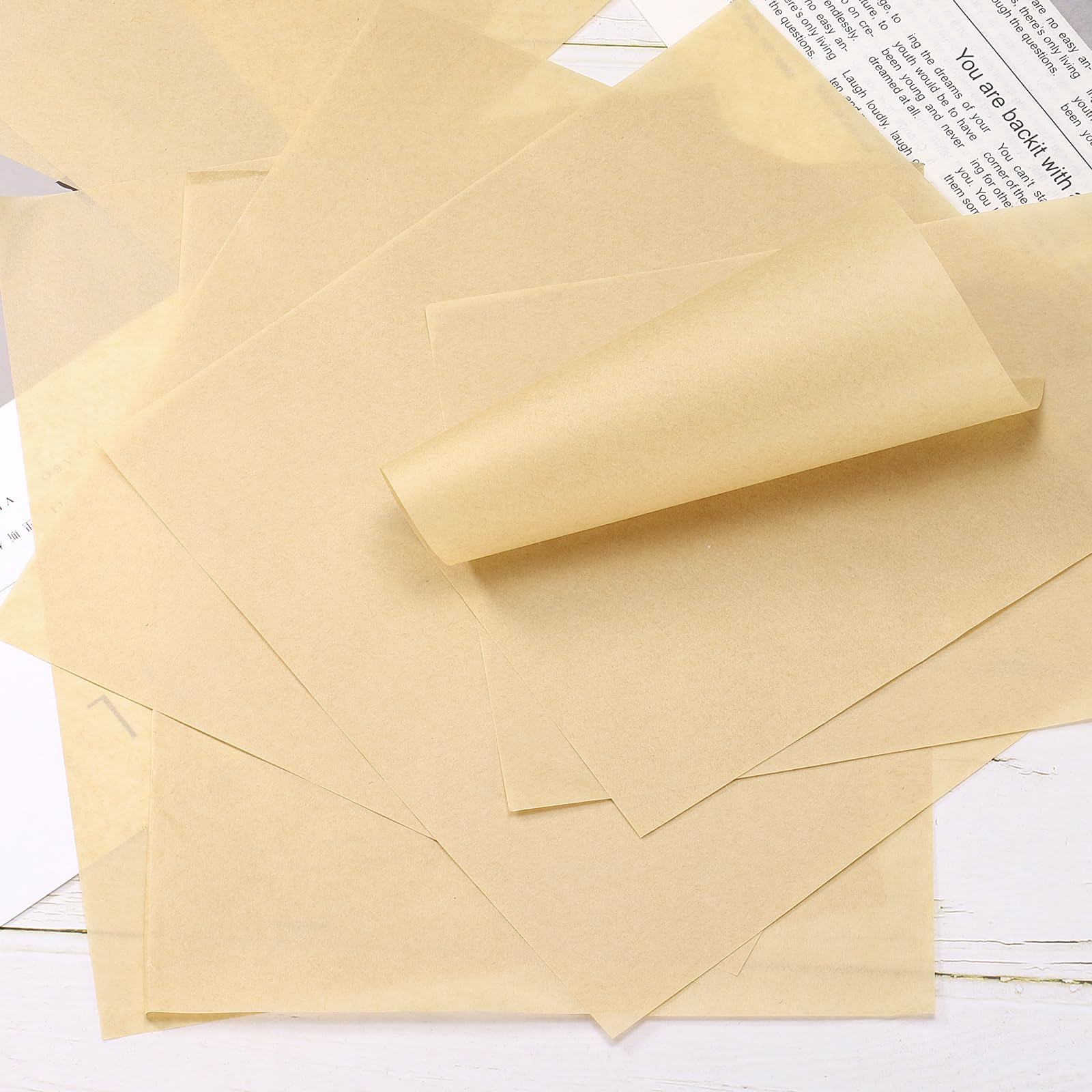 sourcing map 500 fogli di carta pergamena quadrati, 28 x 28 cm, impermeabili, per alimenti secchi, per panini, carta da forno, cestino da picnic, pane, hamburger, cucina, color legno