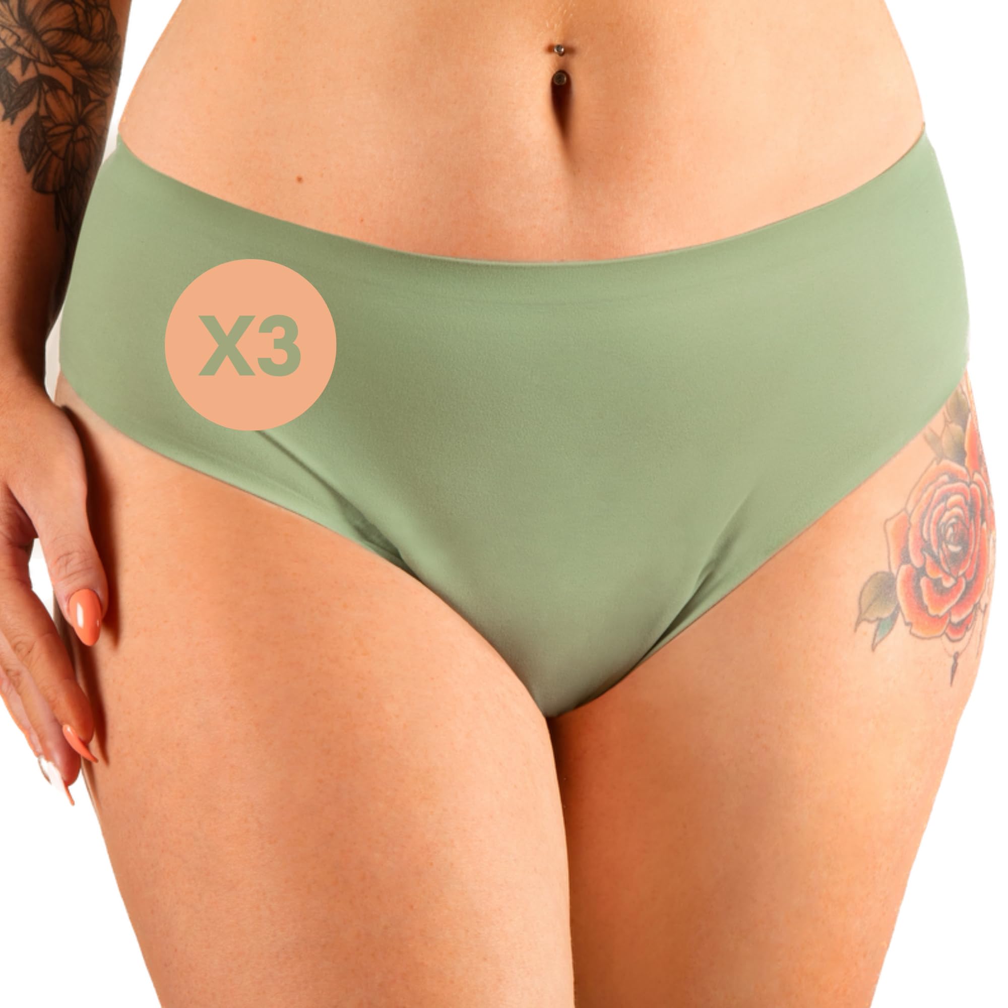Braga Menstrual Mujer de Talla Alta Sin Costuras Nina Edición Limitada - Serenidad, Comodidad y Feminidad - Tallas S a 4XL