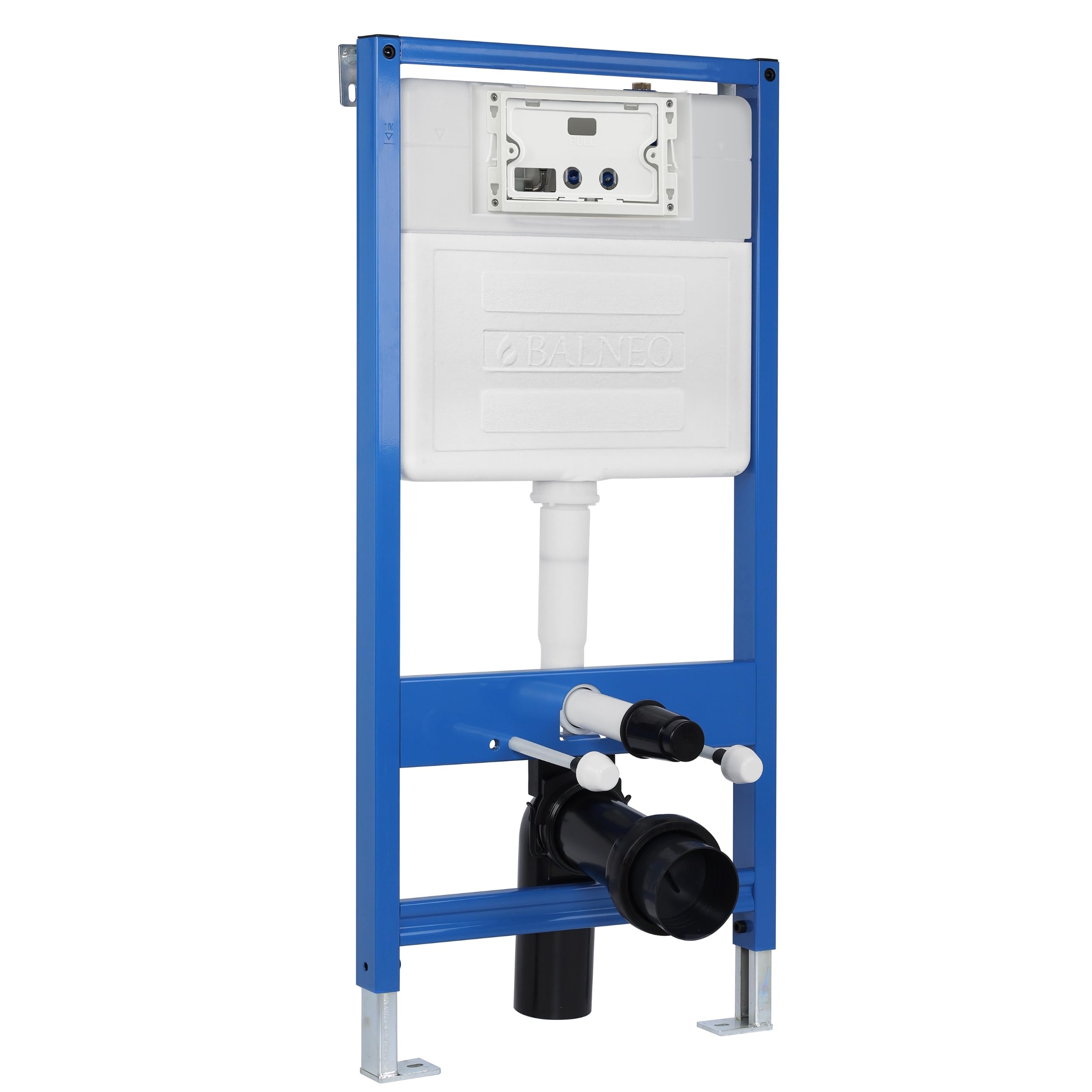 Módulo de Pared para WC Suspendido, Cisterna Empotrada, Kit Completo de Montaje, Soporta 400kg, Marco de Acero Resistente, Doble Descarga, Aislamiento Antivibración, Fix-Frame Slim Next