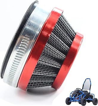 58-60mm Performance Motorcycle Air Filter for Dellorto Style SHA Carburetor Tomos A35 Minarelli Puch Parts Red