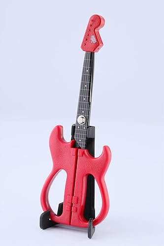 Miniatura 5 de Stratocaster - Tijeras para guitarra eléctrica con soporte y tapa, color rojo, revestimiento de flúor, acero inoxidable japonés, fabricadas en Seki
