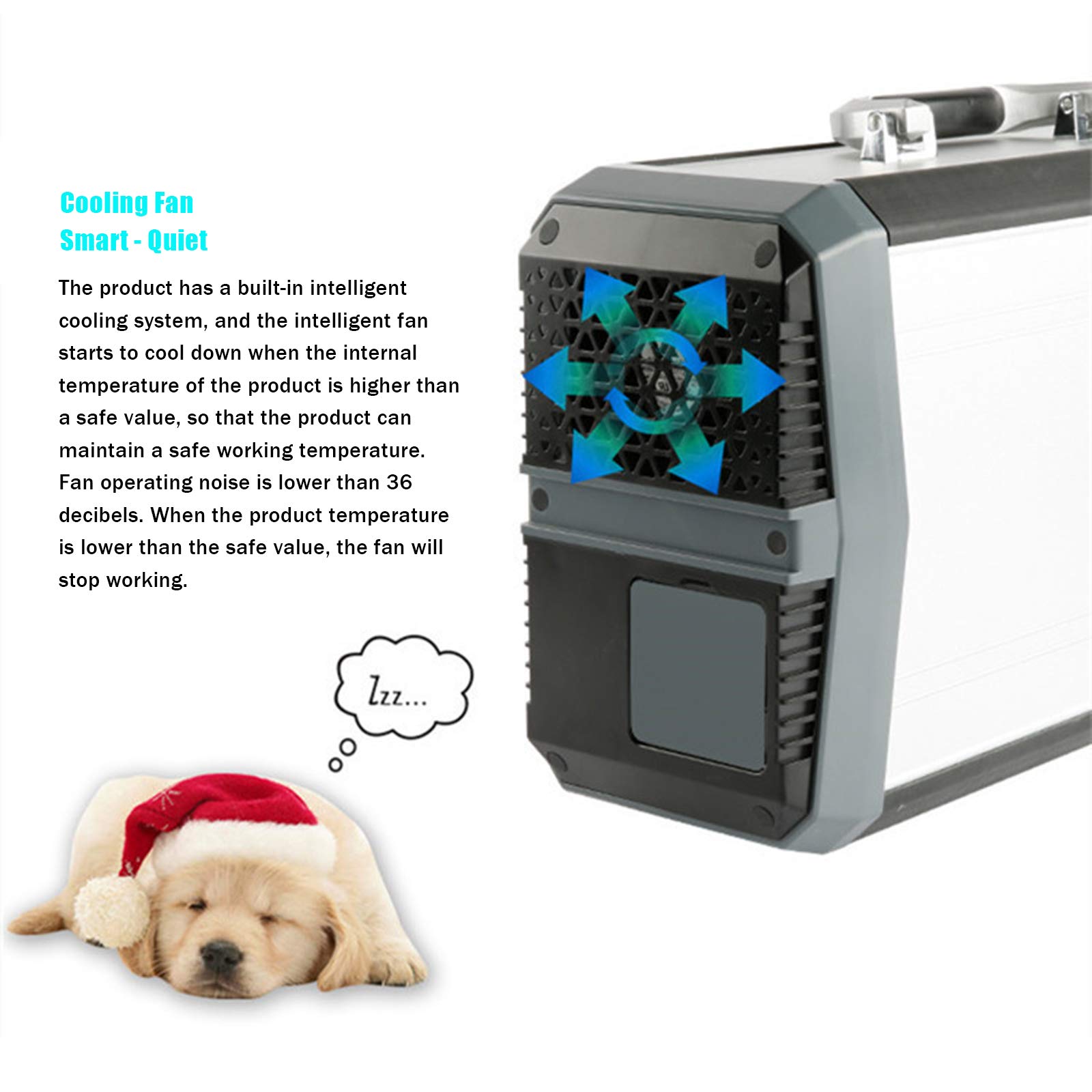 Central Eléctrica Portátil De 500W, Banco De Potencia De Salida AC/DC/USB, Alimenta Varios Dispositivos, Generador Solar para Acampar, Caravana, Al Aire Libre, Fuera De La Red