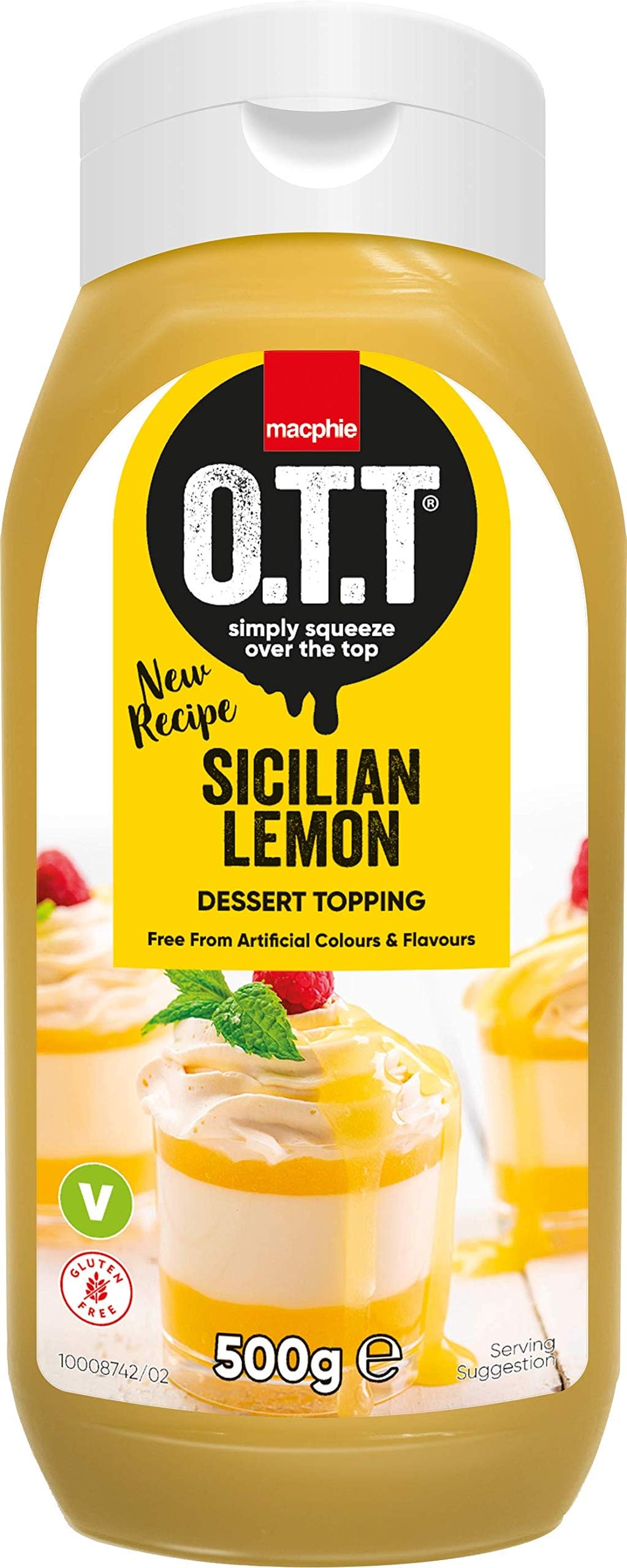 OTT Sicilian Lemon Dessert Topping Sauce 500g