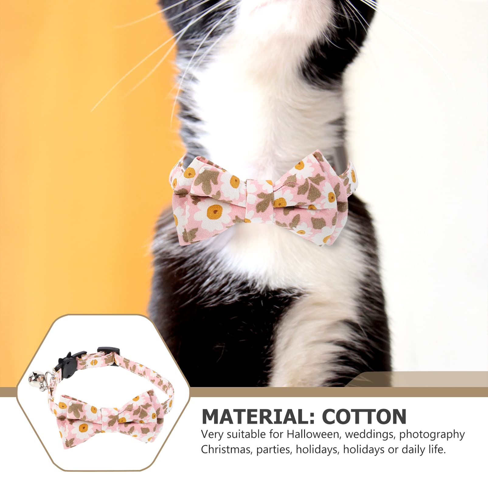 POPETPOP 3 Set Di Collare Per Gatti Chic Per Gatti Triangolo Sciarpa Accessori Per Animali Domestici Per Feste Di Compleanno Di Natale 2 Pezzi * 3