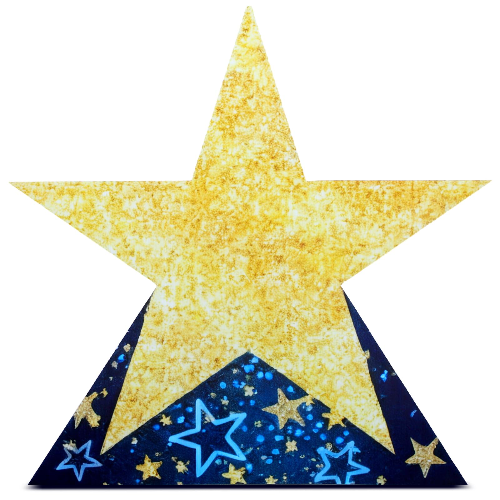 Leinuosen 35.4" Star Starry Night Movie Night Party Decorations Twinkle Little Star Cardboard Cutout Stand-up Movie Prom Award Homecoming Wedding Birthday Party Photo Prop Backdrop Decor