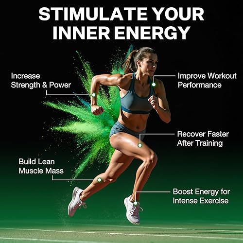 Miniatura 3 de Monohidrato de creatina, 5000 mg por porción cápsulas de creatina (50 porciones), con 250000 mg de creatina pura por botella, para apoyo muscular,