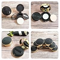 Vista 6 de Estuche robusto 2pcs envases de polvo vacíos Fundación Suelta Puff Box Estuche de maquillaje de viaje recargable