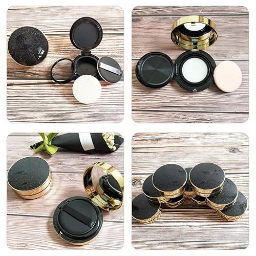 Miniatura 6 de Estuche robusto 2pcs envases de polvo vacíos Fundación Suelta Puff Box Estuche de maquillaje de viaje recargable