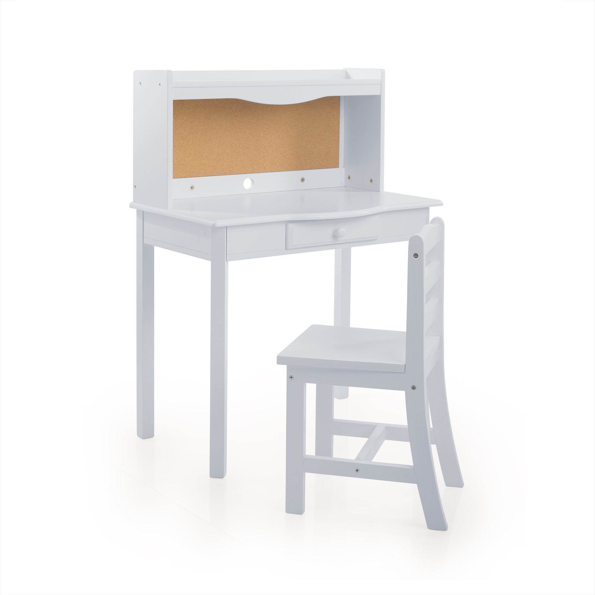 Guidecraft Classic Desk - Gray: Kids Storage Table and Chair, Toddlers Preschool Wooden Learning Furniture