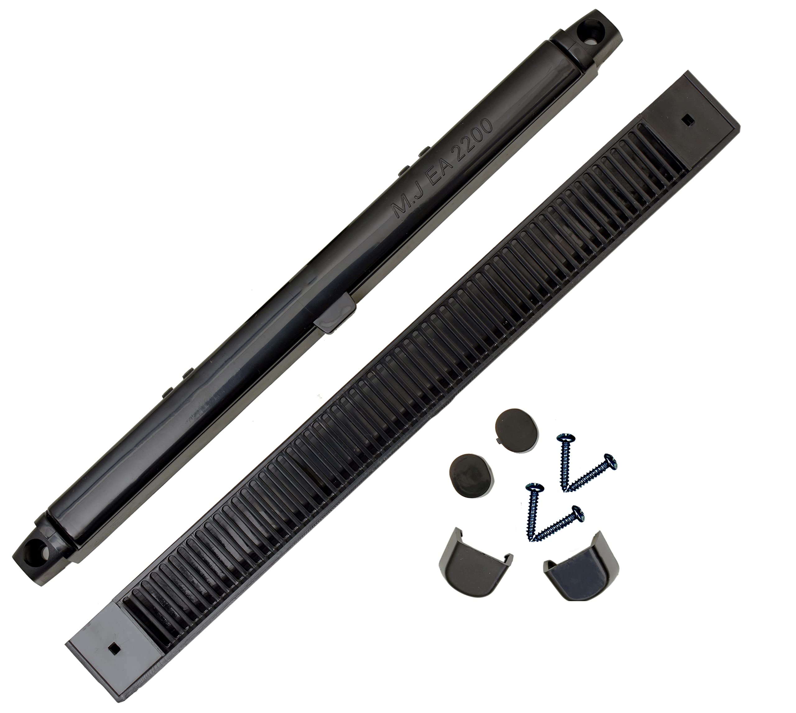 M.J 264mm EA2200 Black MJ2000 Trickle Slot Vent for uPVC, Timber, Vinyl and Aluminium Window Prevents Condensation, Damp & Mould by Air Ventilation Adjustable Flap (36, Black)
