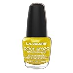 L.A. COLORS Color Craze Nail Polish, Lemon CNP629