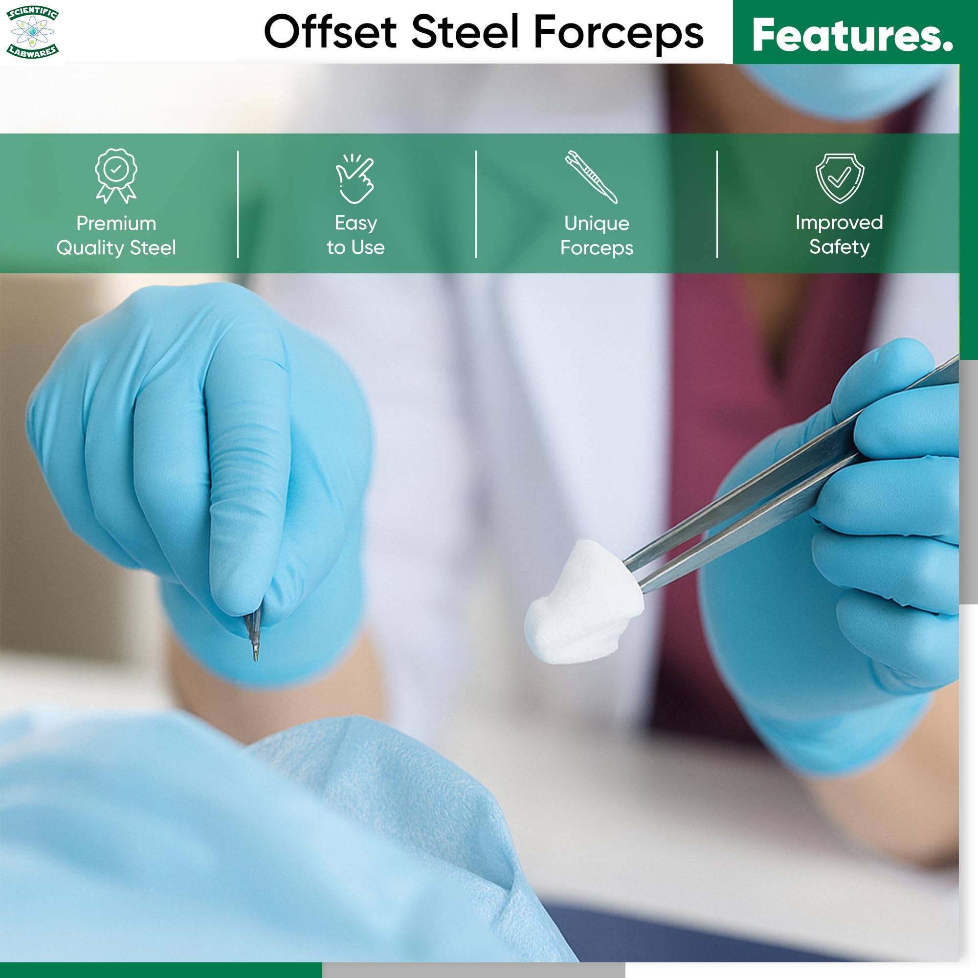 Stainless Steel Forceps - Precise Membrane Handling -5