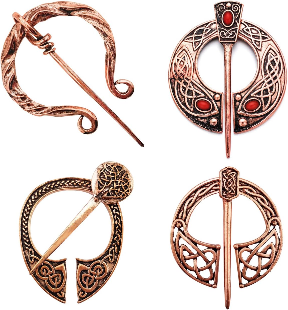 Viking Brooch Pin Clasp Norse Flbula Cloak Pin Celtic Shawl Scarf Clothing Viking Brooch Jewelry for Women Girls