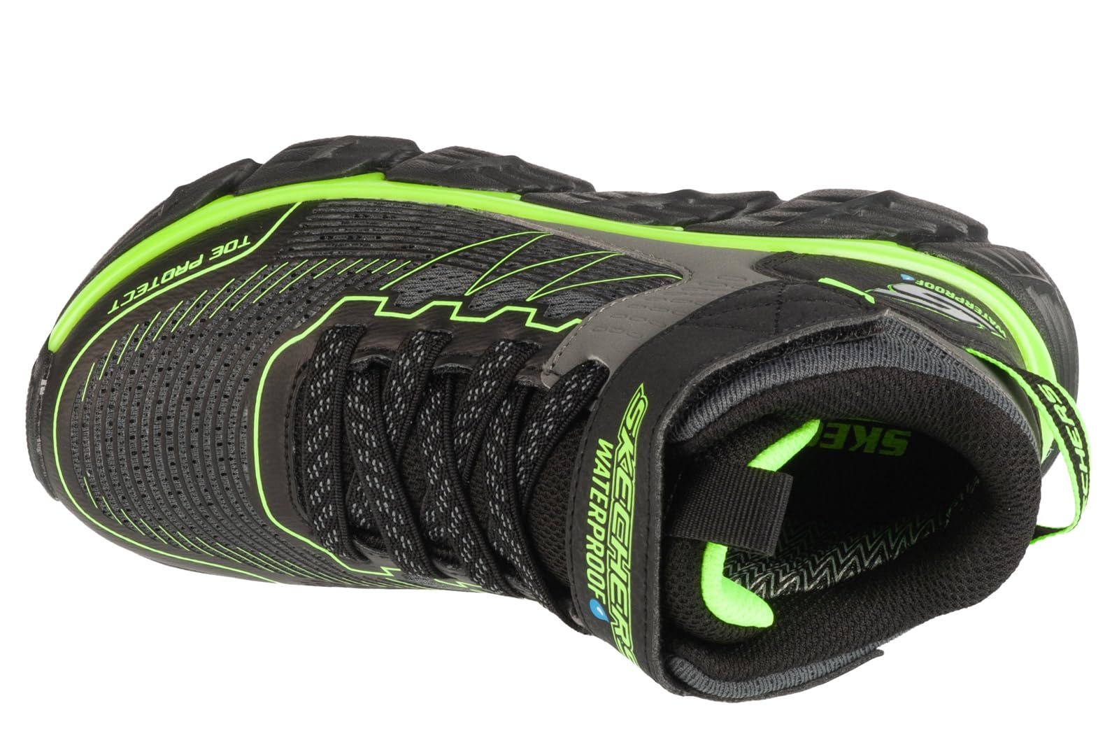Skechers Tech-Grip - High-Surge - Charcoal/Noir/Lime Synthétique 32 EU