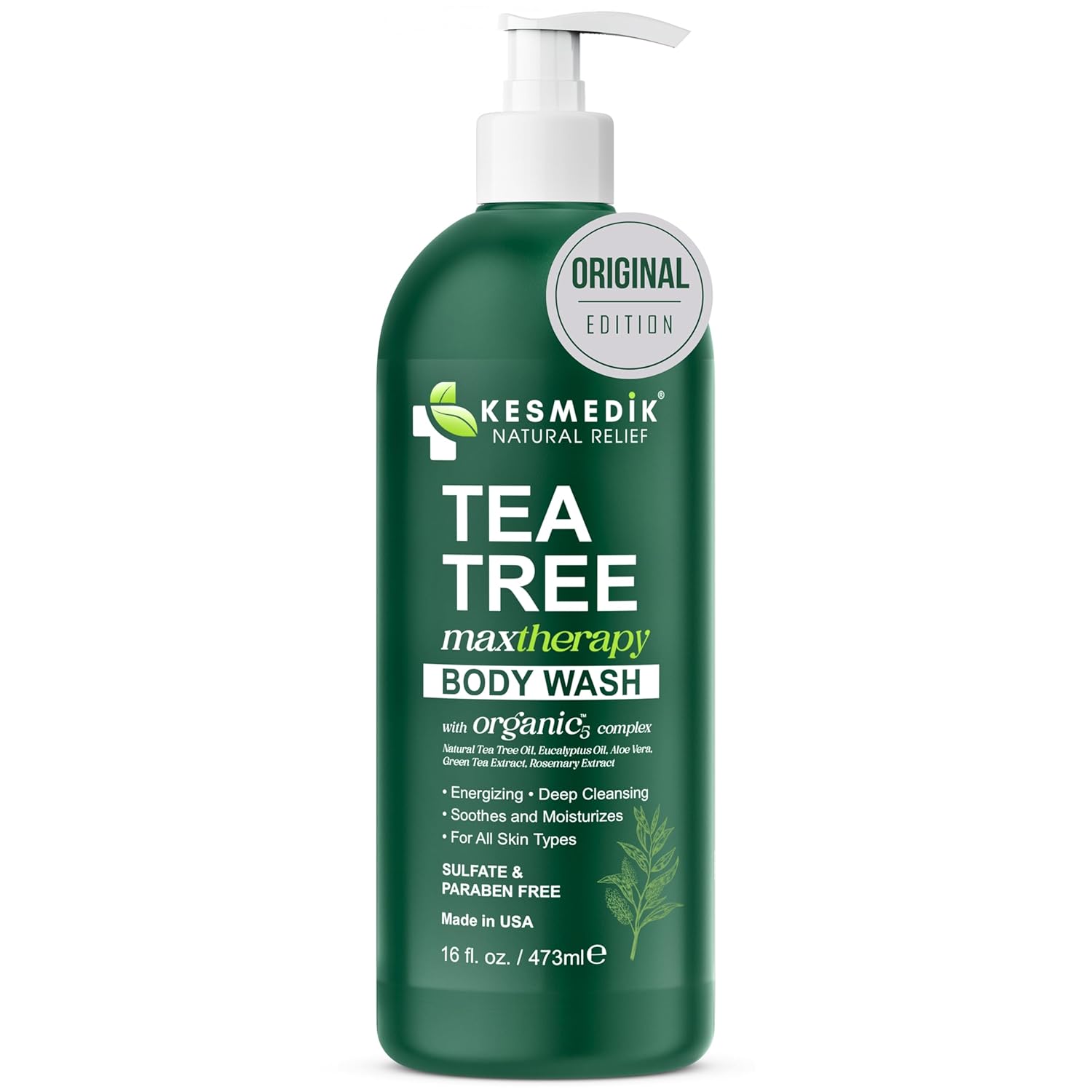 Tea Tree Body Wash MaxTherapy, Itchy Skin Relief, Tea Tree Oil Soap, Soothes Jock Itch, Athlete's Foot, Ringworm, Eczema, Psoriasis & Sensitive Skin, Men & Women, 16 fl oz, Original Edition - Image 7