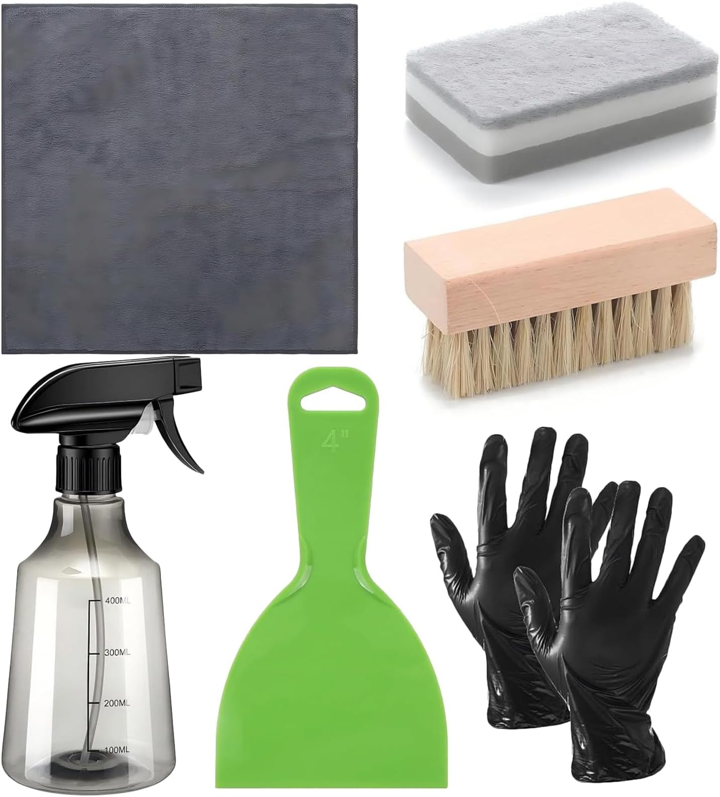 Grave Cleaning Kit, Remove Stain, Complete 1 Set, Tombstone Cleaner, Memorial Cleaning Tools, Gentle Stone Care, for Churchyard and Historical Sites
