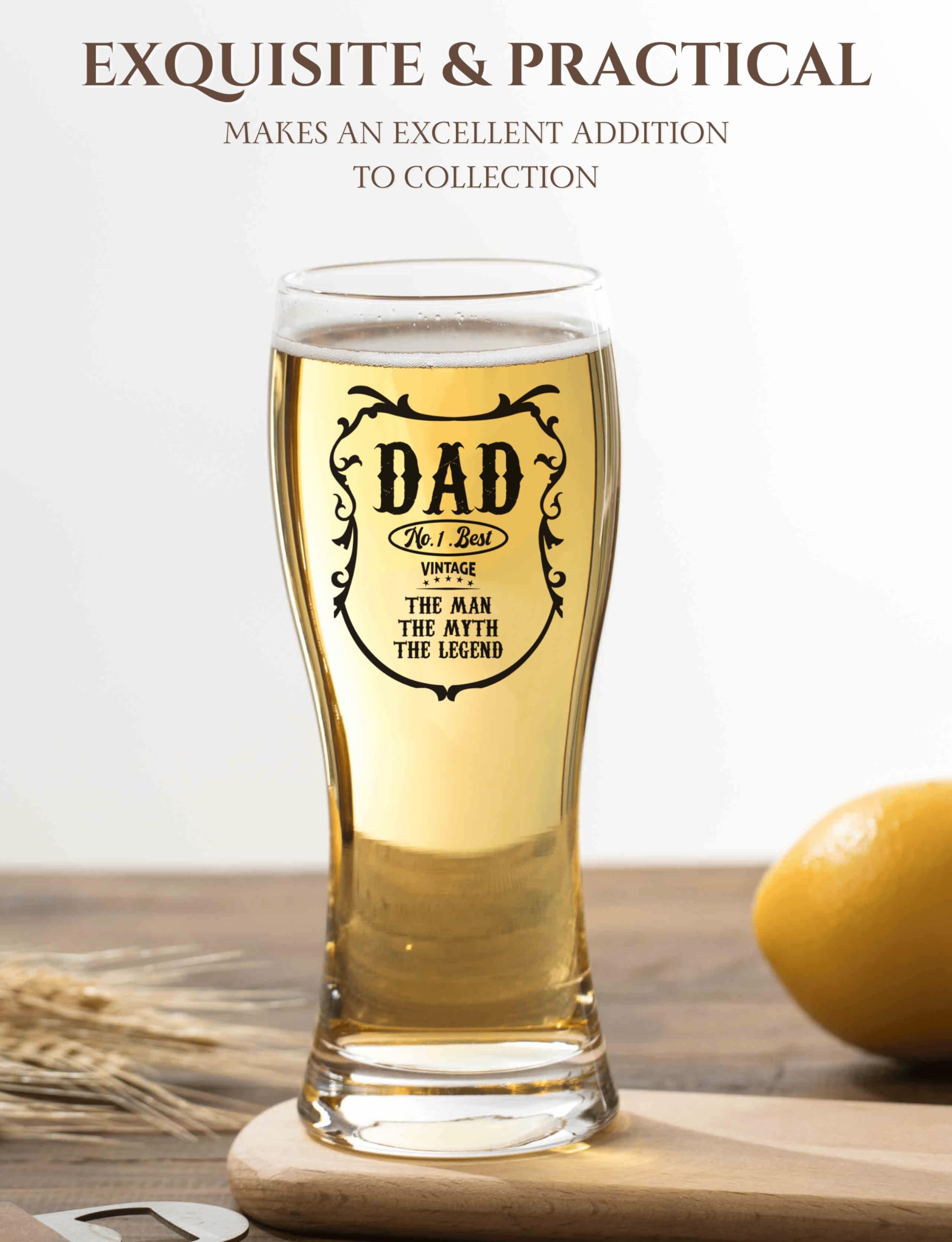 Onebttl Verre à Bière Pour Papa, Cadeau Pour La Fête Des Pères - 5