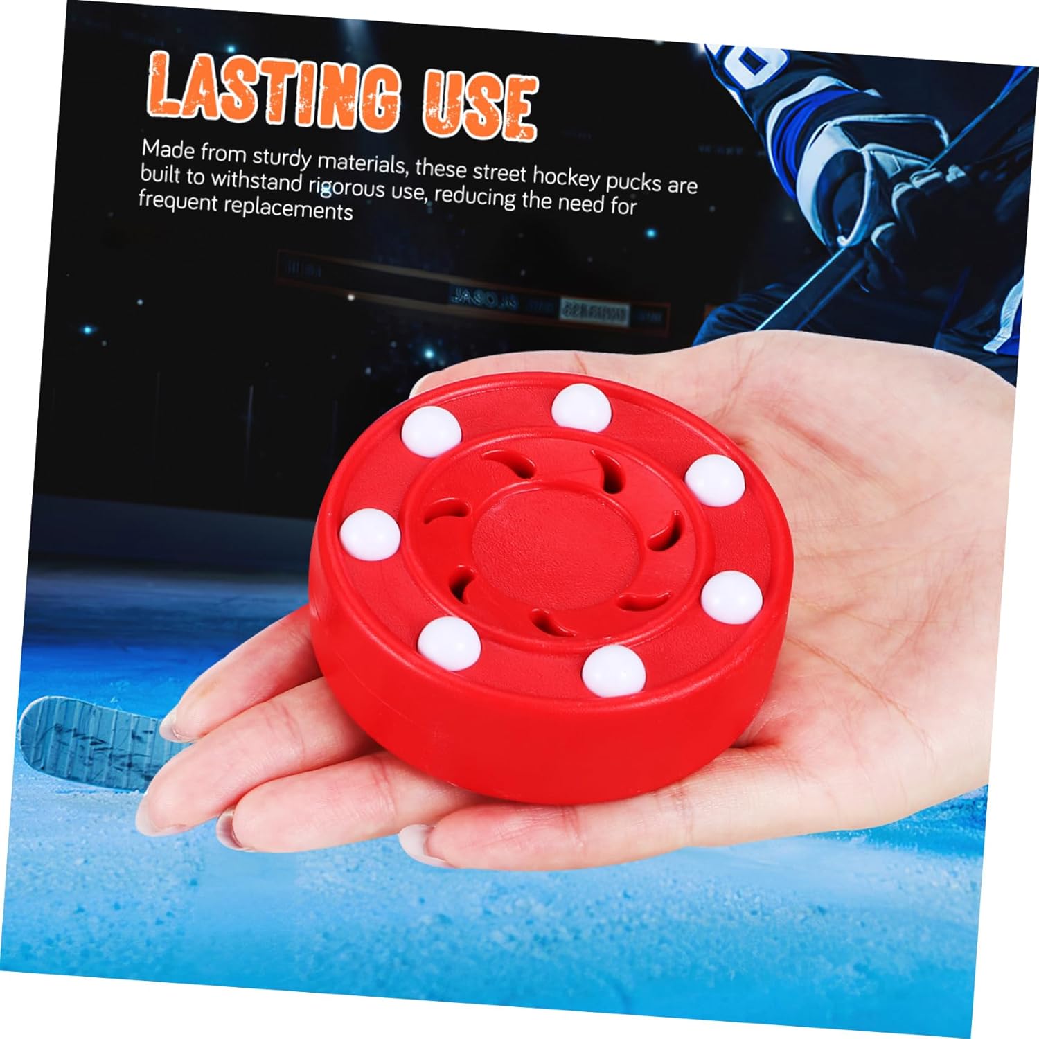 Totority 6-Pack Ice Hockey Roller Skates Practice for Floor Hockey Supply Accessories Rugged Durability Vibrant Colors