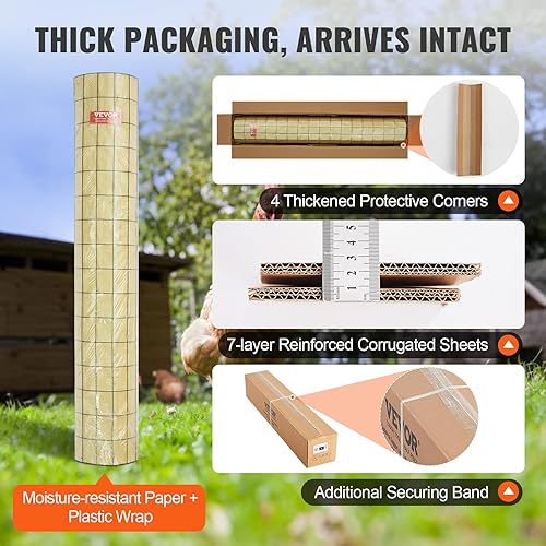 Miniatura 17 de VEVOR Paño de hardware, tamaño de malla de 48 pulgadas x 50 pies y 1 x 1 pulgada, alambre soldado de calibre 16 recubierto de vinilo de acero